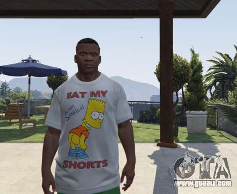 GTA 5 Bart Simpson T-Shirt for GTA V