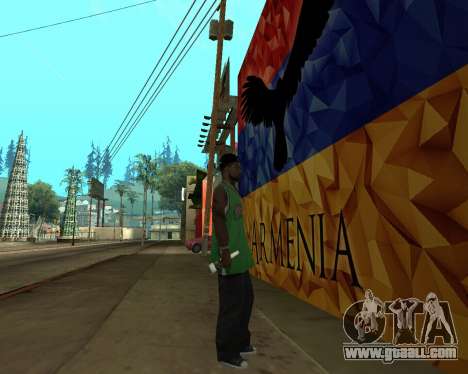 Grove Street Armenian Flag for GTA San Andreas