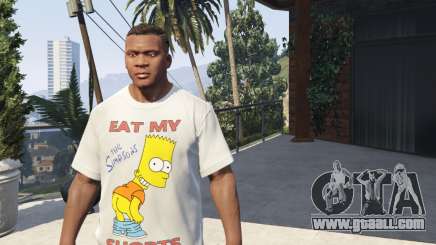 Bart Simpson T-Shirt for GTA V for GTA 5