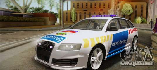 Audi RS6 Hungarian Police for GTA San Andreas