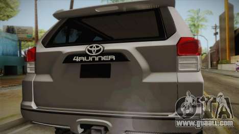 Toyota 4runner 2010 for GTA San Andreas