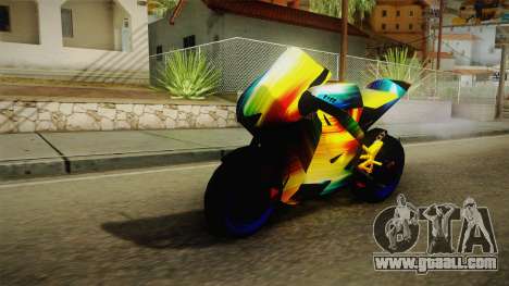 Rainbow Motorcycle for GTA San Andreas