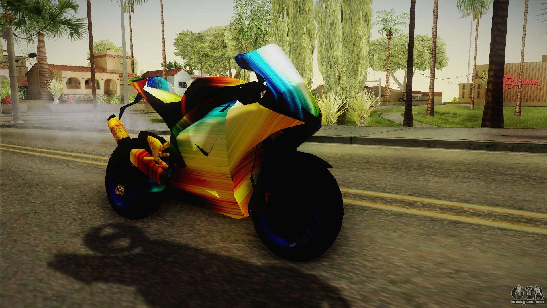 Rainbow Motorcycle for GTA San Andreas