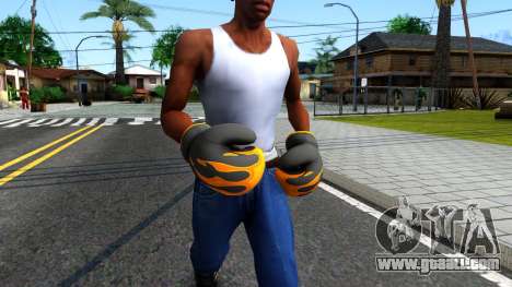 Black With Flames Boxing Gloves Team Fortress 2 for GTA San Andreas