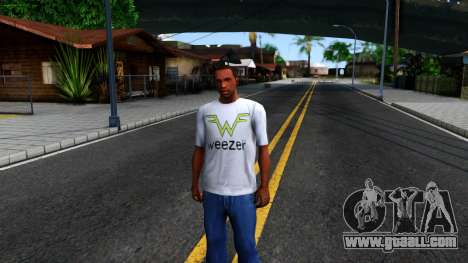 Weezer T-Shirt for GTA San Andreas