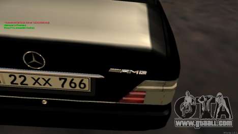 Mercedes-Benz W124 E500 Armenian for GTA San Andreas