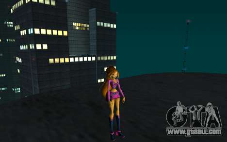 Flora Rock Outfit from Winx Club Rockstars for GTA San Andreas