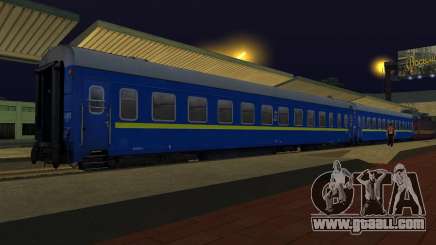 Compartment car Ukrainian Railways for GTA San Andreas