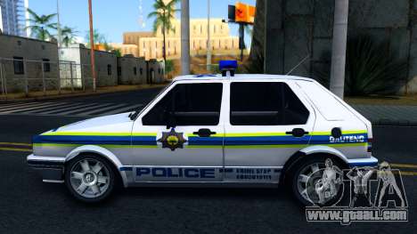 Volkswagen Golf White South African Police for GTA San Andreas