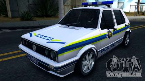 Volkswagen Golf White South African Police for GTA San Andreas