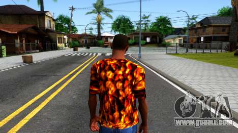 Juventus Flame T-Shirt for GTA San Andreas