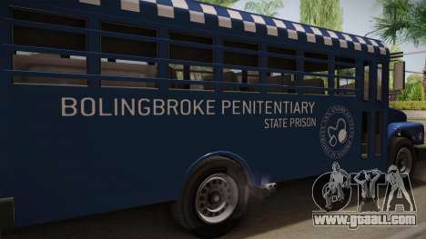 GTA 5 Vapid Police Prison Bus IVF for GTA San Andreas