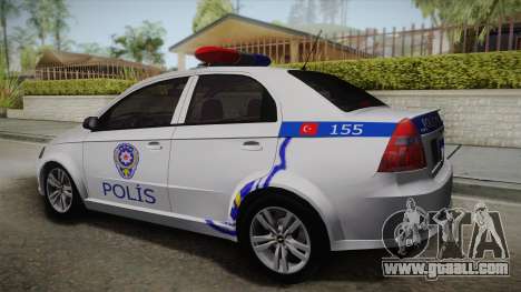Chevrolet Aveo Turkish Police for GTA San Andreas