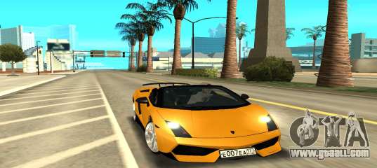 Lamborghini Gallardo жёлтый for GTA San Andreas