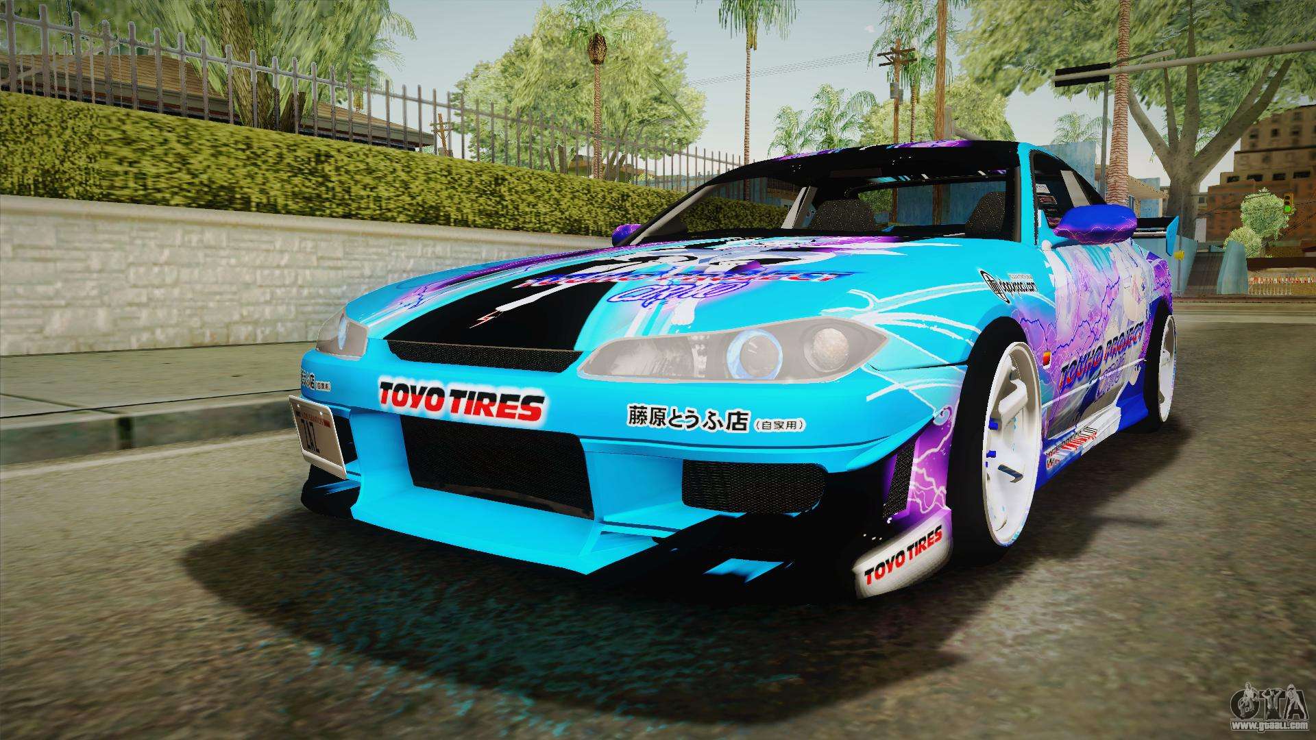 Nissan Silvia S15 Cirno Touho Project Itasha for GTA San Andreas