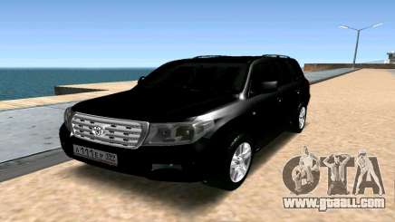 Toyota Land Cruiser 200 чёрный for GTA San Andreas