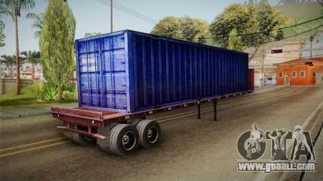 Blue Trailer Container HD for GTA San Andreas