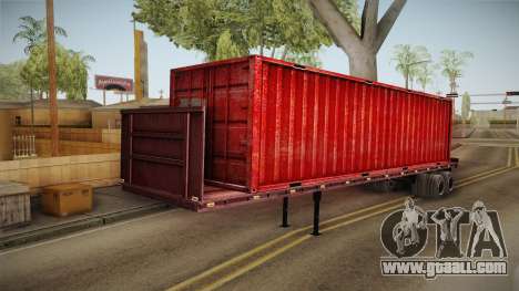 Red Trailer Container HD for GTA San Andreas
