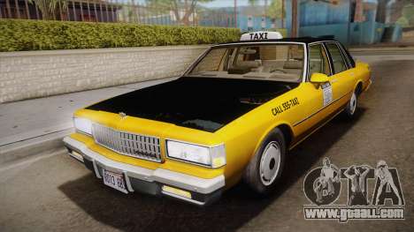Chevrolet Caprice Taxi 1989 IVF for GTA San Andreas