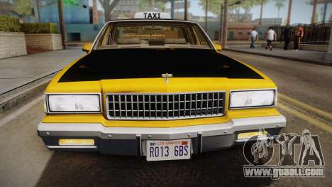 Chevrolet Caprice Taxi 1989 IVF for GTA San Andreas