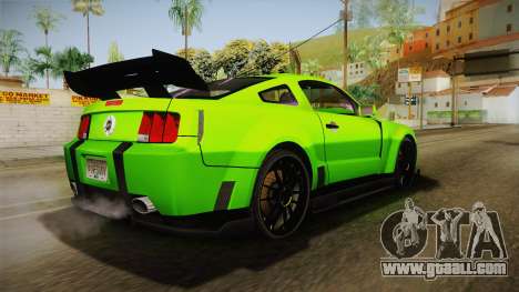 Ford Mustang NFS Green for GTA San Andreas