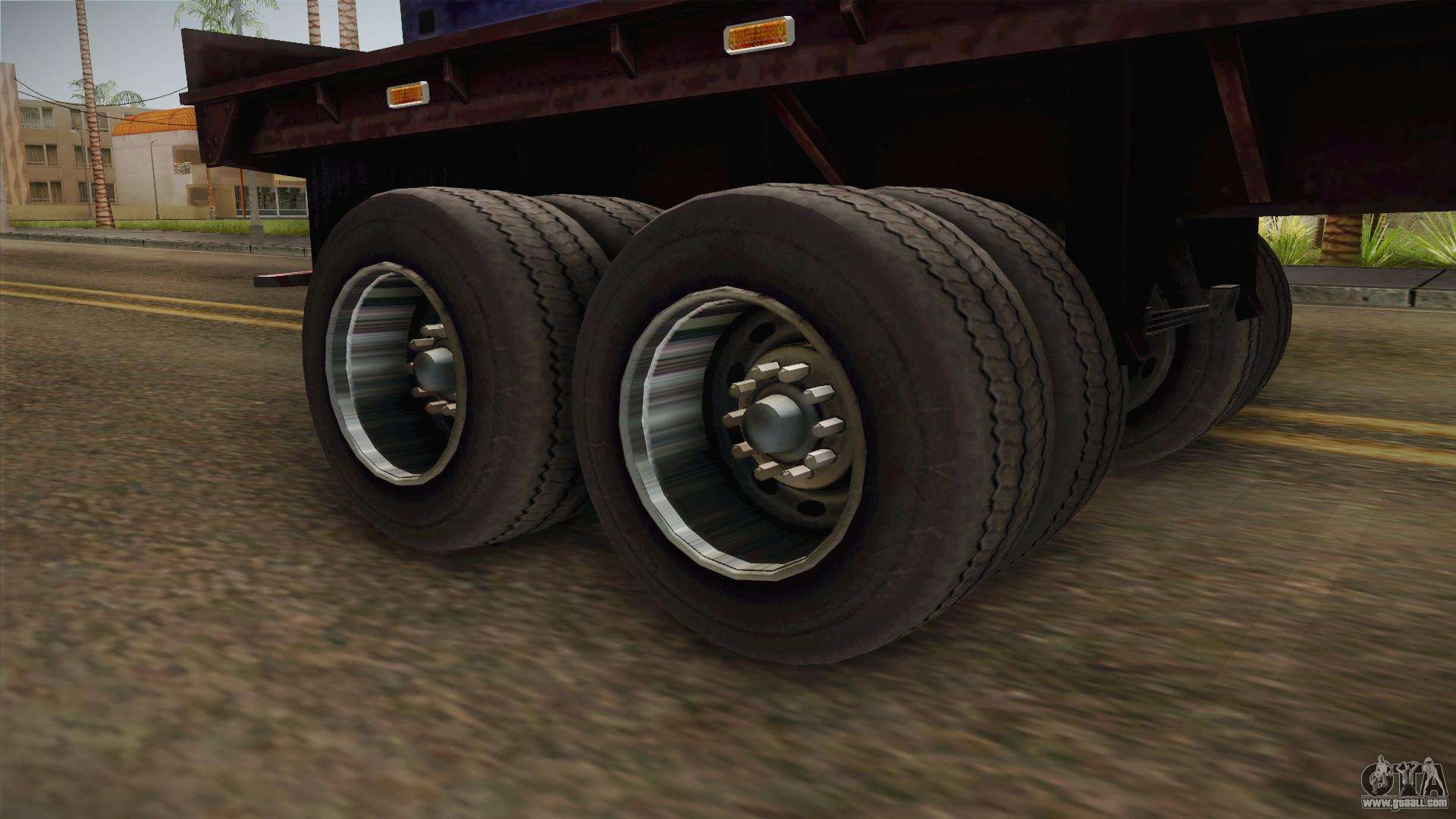 Blue Trailer Container HD for GTA San Andreas