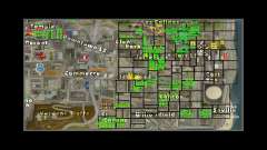 Map with numbers of houses ARP for GTA San Andreas