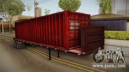 Red Trailer Container HD for GTA San Andreas