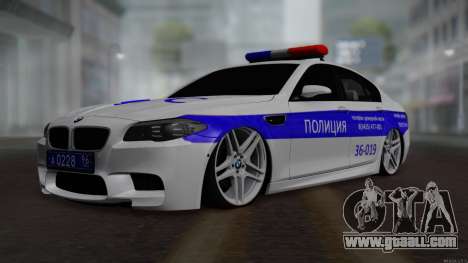 BMW M5 F10 Police for GTA San Andreas