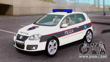 Volkswagen Golf V BIH Police Car for GTA San Andreas