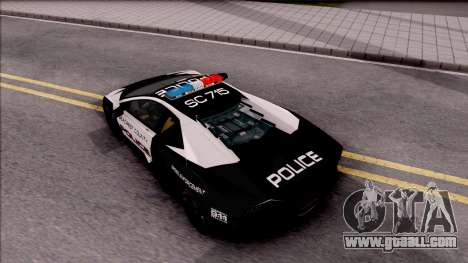 Lamborghini Reventon High Speed Police for GTA San Andreas
