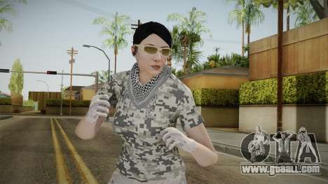 Gunrunning DLC Female Skin for GTA San Andreas