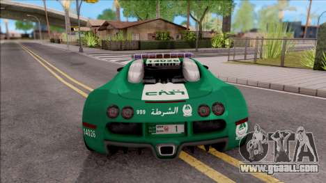 Bugatti Veyron Dubai High Speed Police for GTA San Andreas