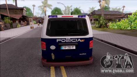 Volkswagen Transporter Spanish Police for GTA San Andreas