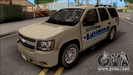 Chevrolet Tahoe Bayside Police Department 2010 for GTA San Andreas