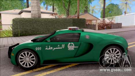 Bugatti Veyron Dubai High Speed Police for GTA San Andreas