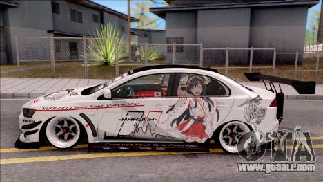 Mitsubishi Lancer Evolution X KC Itasha for GTA San Andreas