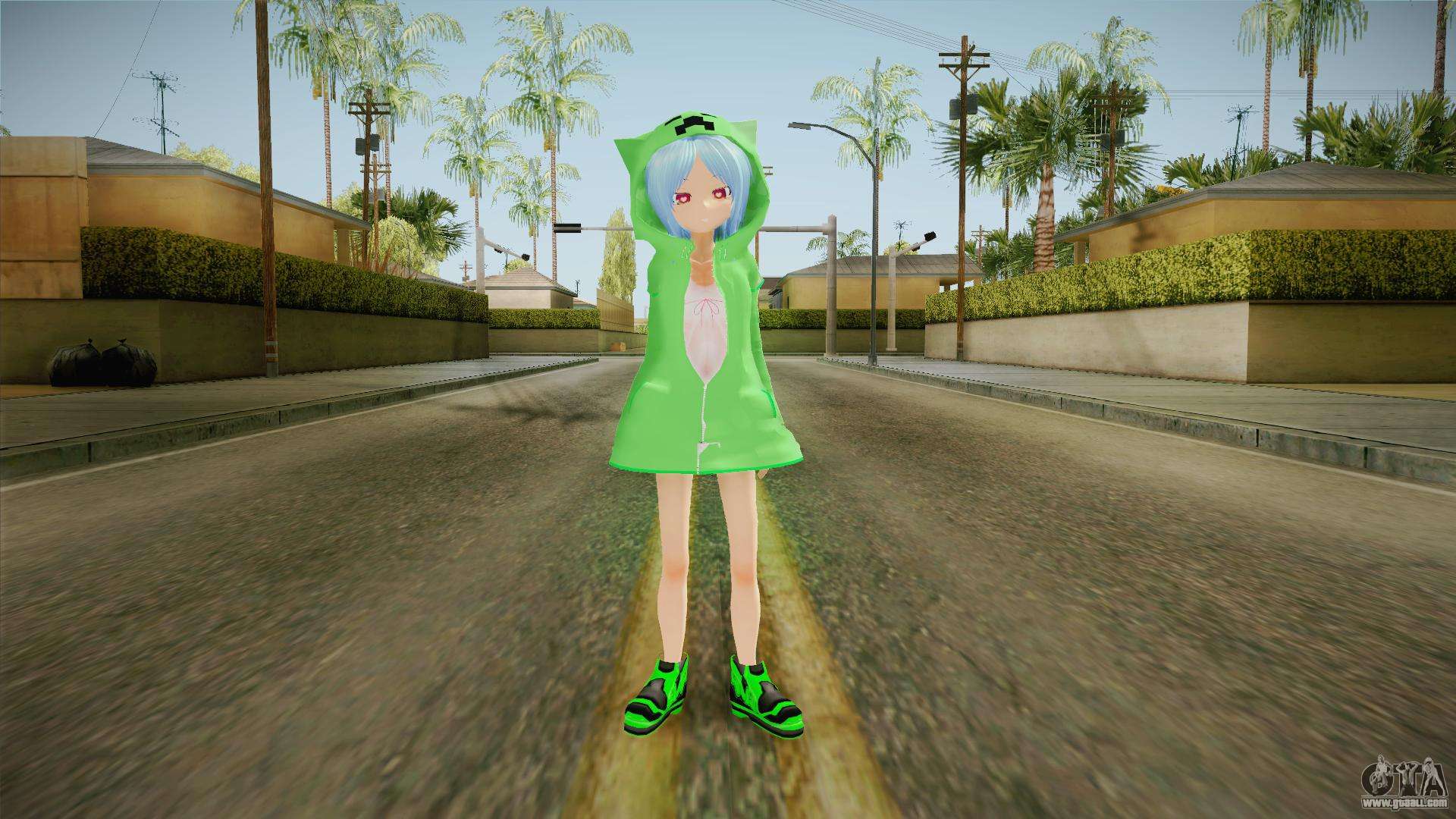 Creeper Skin for GTA San Andreas