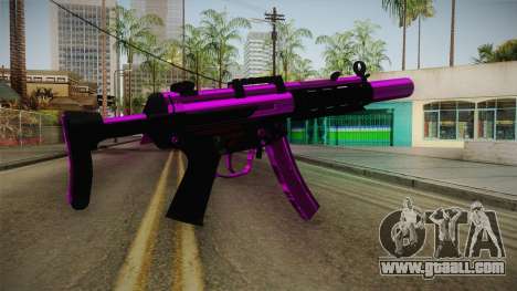 Purple MP5 for GTA San Andreas