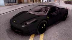 Ferrari 458 Italia Black for GTA San Andreas