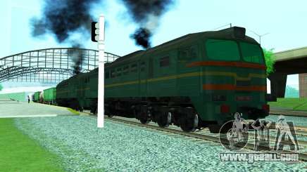 Freight locomotive 2M62 1184 for GTA San Andreas