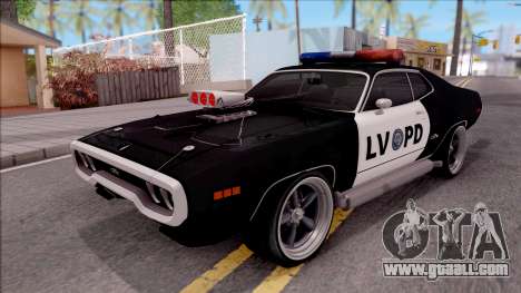 Plymouth GTX Police LVPD 1972 for GTA San Andreas
