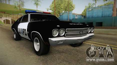 Chevrolet Chevelle SS Police LVPD 1970 v2 for GTA San Andreas