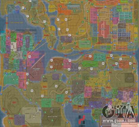 Happy MAP for GTA San Andreas