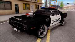 Plymouth Hemi Cuda 426 Police LVPD 1971 v2 for GTA San Andreas