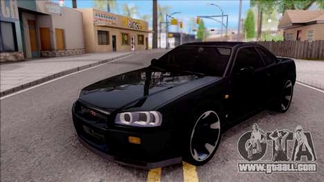 Nissan Skyline GT-R R34 for GTA San Andreas