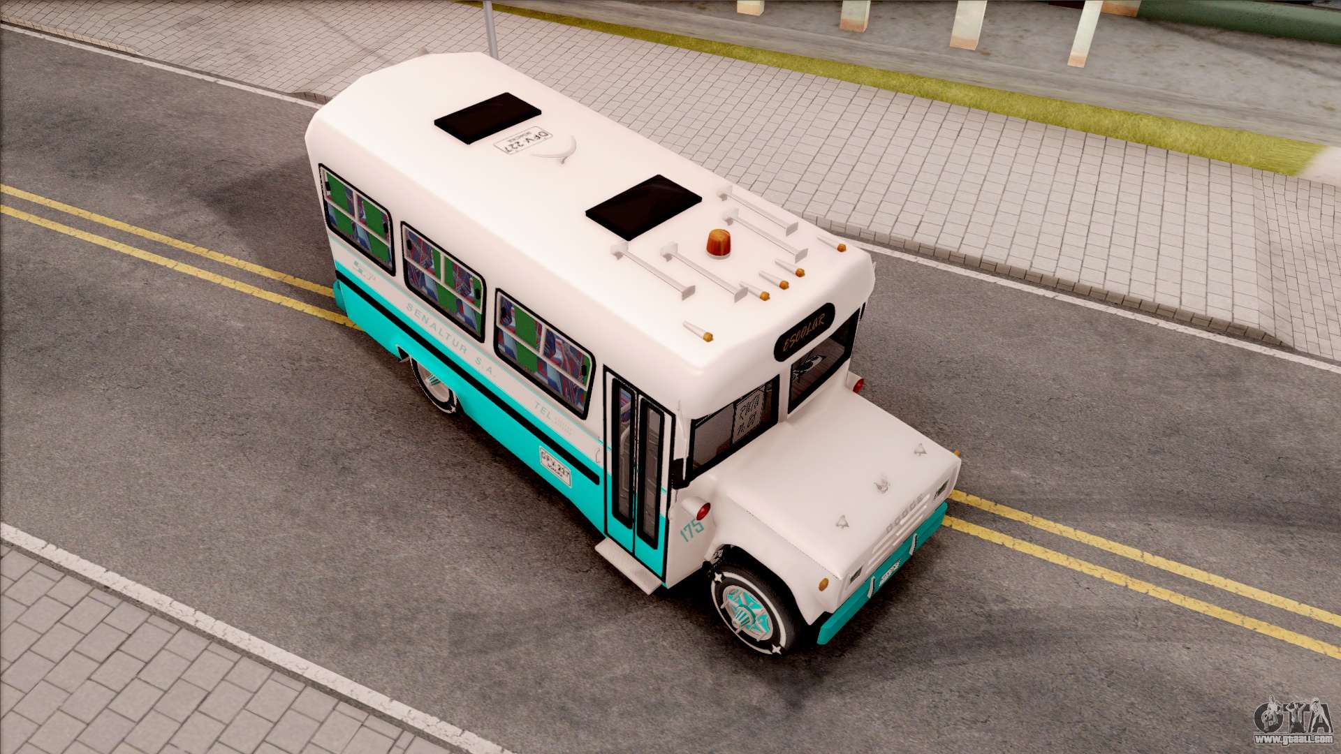 Download Dodge Bus Escolar (Hotdog) for GTA San Andreas