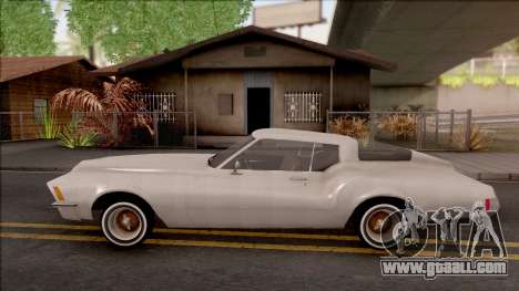 Buick Riviera 1972 Boattail Lowrider Gray for GTA San Andreas