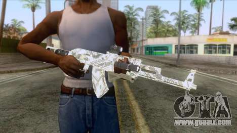 CoD: Black Ops II - AK-47 Benjamin Skin v1 for GTA San Andreas