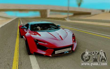 W Motors Fenyr SuperSport for GTA San Andreas